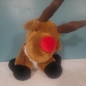 Vintage The JCPenney Collection 1995 Reindeer Rudolph 18" Plush Christmas Bell